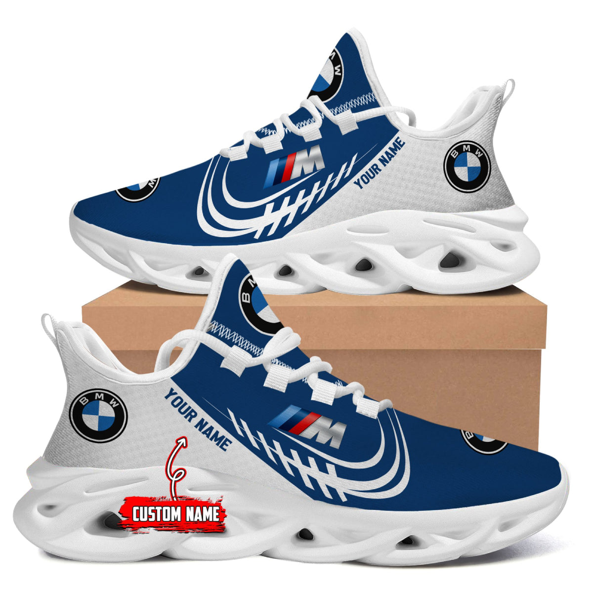 Unleash Your Inner Driver Exclusive BMW Personalized Max Soul Sneakers V23 Drivi