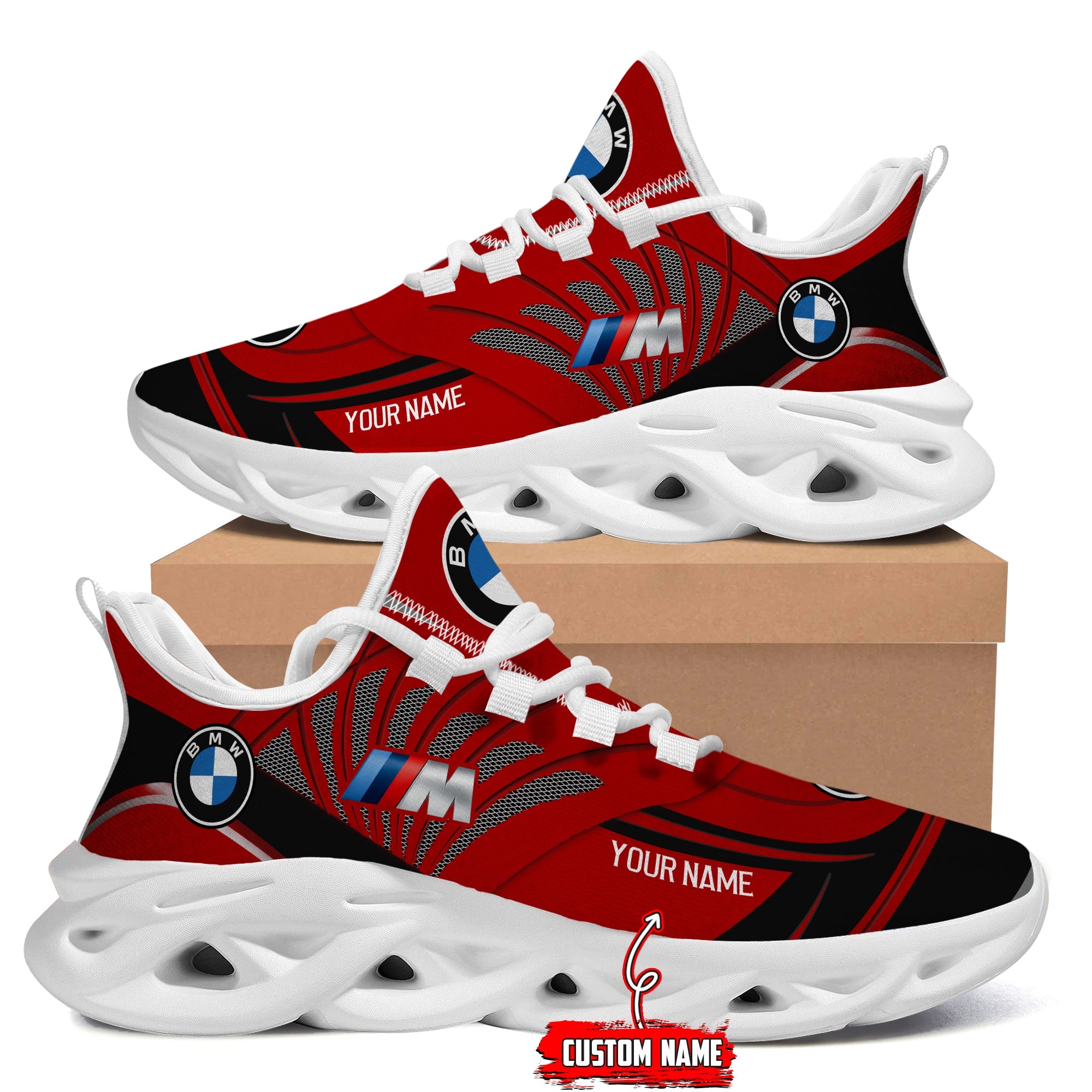 Elevate Your Style with Exclusive BMW Personalized Sneakers Breathable Unstoppable Drivi