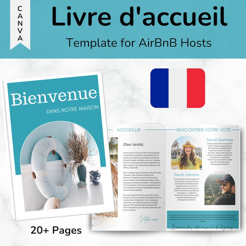 LIVRET D'ACCUEIL POUR AIRBNB PERSONNALISABLE : BIENVENUE DANS VOTRE MAISON DE PLAGE