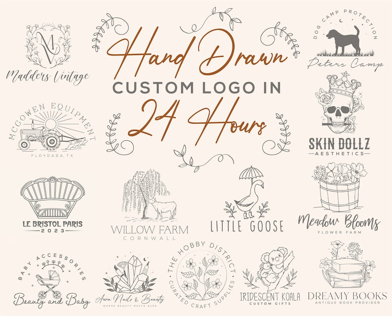 Example Logo Handrawn Hand Drawn Logos